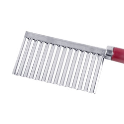 1PC Steel Potato Wavy Edged Stainless Knife Gadget