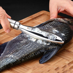 stainless Fish scales Scraping Graters Fast Remove Fish Cleaning Peeler Scraper fish bone tweezers