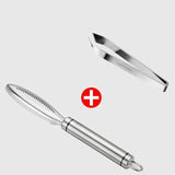 stainless Fish scales Scraping Graters Fast Remove Fish Cleaning Peeler Scraper fish bone tweezers