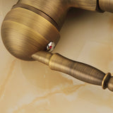 Antique Brass Kitchen Faucet 360 Swivel Bathroom Basin Sink Mixer Tap Crane Home